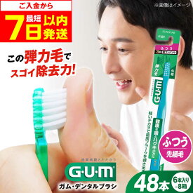 【ふるさと納税】【最短7日以内発送】ガム・デンタルブラシ #191 【ふつう・先細】 48本（6本入×8箱） 歯磨き はみがき ハミガキ 歯磨き粉 歯みがき粉 歯ブラシ ハブラシ ふつう 細め 歯周病 虫歯 口臭 矯正 大容量 人気 定番 おすすめ 大阪府高槻市/サンスター[AOAD025]