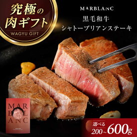 【ふるさと納税】【選べる容量】黒毛和牛A5A4等級 厚切りシャトーブリアン ヒレステーキ 冷蔵 肉 お肉 国産 和牛 牛肉 ギフト 黒毛和牛 和牛 高級 国産牛 焼肉 ステーキ シャトーブリアン ヒレ ヒレ肉 人気 おすすめ 贈答 大阪府高槻市/株式会社MARBLANC[AOAS005]