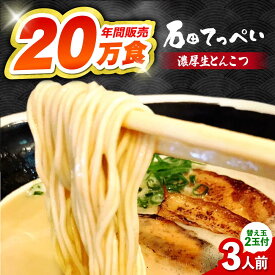 【ふるさと納税】おいしい国産小麦100%の自家製【生麺5食】【手作り生ストレートスープ3人前付】極とろ旨チャーシュー9枚入り石田てっぺい 国産 らーめん ラーメン とんこつ 濃厚 生麺 替え玉 屋台 中華 手作り 大阪府高槻市/無人屋[AOCX001]
