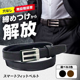 【ふるさと納税】【選べるカラー】スマートフィットベルト ビジネス スーツ カジュアル ベルト 穴なし ノーホール メンズ レディース 本革 大きいサイズ 無段階調整 メンズ レディース 子供 男女兼用 プレゼント 父の日 ギフト 大阪府高槻市/株式会社パワーズ[AODJ003]