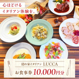 【ふるさと納税】LUCCA 食事券 10,000円分 ランチ ディナー イタリアン パスタ プレゼント ギフト 大阪府高槻市/LUCCA[AOEB008]