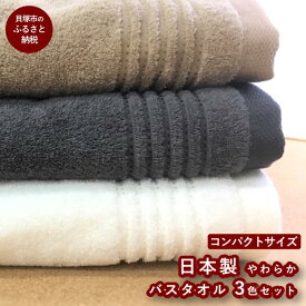 【ふるさと納税】B0093.【日本製】ito美人コンパクトバスタオル3色3枚セット 速乾 スポーツタオル ミニバスタオル 泉州タオル 高評価