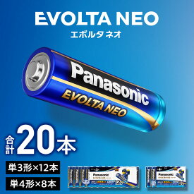 【ふるさと納税】乾電池エボルタNEO 単3形12本＆単4形8本セット
