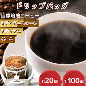 【ふるさと納税】コーヒー 自家焙煎 ドリップバッグ ミディアム／ダーク [ゴールド珈琲 大阪府 守口市]｜ドリップパック 珈琲 飲み比べ 簡単 手軽 プレゼント ギフト 贈りもの [2283-2285／2268-2270]