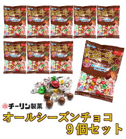 【ふるさと納税】A299 80gオールシーズンチョコ 9個【チーリン製菓 チョコレート お菓子 詰め合わせ セット 9袋 マイルドチョコレート 個包装 大阪府 八尾】