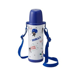 【ふるさと納税】B177 ミキハウス ダブルB ステンレスボトル(ブルー)【mikihouse 水筒 魔法瓶 キッズ 子供 弁当 保育園 幼稚園 通園 通学 ランチ 大阪府 八尾】