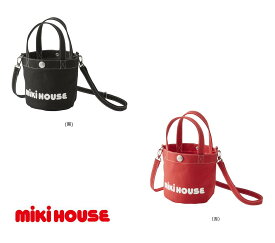 【ふるさと納税】C212 ミキハウス ミニトートバッグ【mikihouse バック 鞄 手提げ ショルダー 赤 レッド 黒 ブラック キャンパス リンクコーデ マザーズバッグ ロゴ 大阪府 八尾】