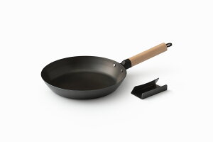 【ふるさと納税】D194 ライクイット PAN-01オーブンでも使える鉄フライパン26cm【フライパン 鉄 藤田金属 like-it FUJITA IH ガス 26センチ 木製 着脱 ハンドル スタンド付 日本製 オーブン 町工場 職