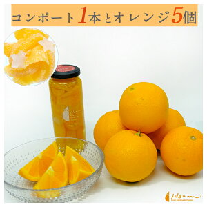 【ふるさと納税】オレンジ 5個 と オレンジ コンポート 1個 食べ比べ セット