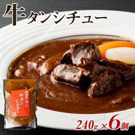 【ふるさと納税】＼レビューキャンペーン／ 焼肉屋さんの牛タンシチュー（240g×6パック）