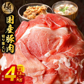 【ふるさと納税】 国産 豚肉 切り落とし 1.5kg / 3.6kg / 4kg / 1.5kg×3回 【丸善味わい加工】 訳あり 氷温熟成豚 豚肉 熟成肉 氷温熟成 作り方 ふるさと納税オリジナル 限定