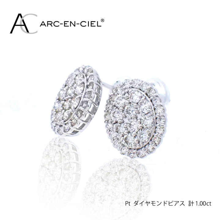 楽天市場】【ふるさと納税】ARC-EN-CIEL PTダイヤピアス（計 1.0ct 