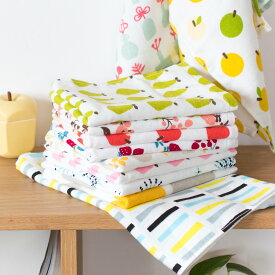 【ふるさと納税】泉州タオル ガーゼタッチ フェイスタオル 7枚 アソート ポップ ロングセラー 個包装 大判柄 吸水速乾 パイル 薄型 衛生的 スリム 敏感 国内生産 綿 100％ 泉佐野市 送料無料 ※ 薄手 ガーゼ プリント 速乾 吸水力