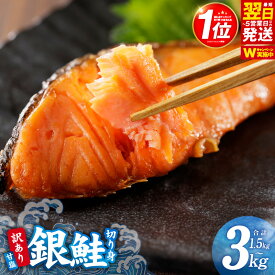 【ふるさと納税】総合1位 銀鮭 訳あり さけ シャケ 切り身 サイズ 不揃い 発送時期が選べる お試し 1.5kg / 2kg / 3kg / 定期便 2kg×3回 塩分控えめ 冷凍 サーモン 魚 ギンサケサーモン 焼くだけ 魚介類 ランキング 最短 翌日発送 5営業日 大阪府 泉佐野市 KGCP 送料無料