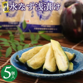 【ふるさと納税】【先行予約】 水なす 5個入 特選水なす 浅漬け ぬか漬け ナス 泉州 漬物 国産 泉州特産 特選品 朝に収穫 新鮮 みずみずしい お取り寄せ お取り寄せグルメ 食品 食べ物 冷蔵 大阪府 泉佐野市 送料無料
