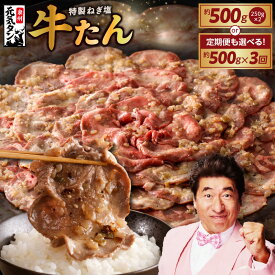 【ふるさと納税】【訳あり】 特製 ネギ塩 牛タン 発送時期が選べる 500g / 定期便 500g×全3回 毎月配送コース 小分け 牛肉 薄切り スライス サイズ 不揃い 味付け肉 たん 肉 ねぎ塩牛タン 冷凍 焼肉 BBQ 年内発送 送料無料 肉の泉佐野 発送月 大阪府 泉佐野市