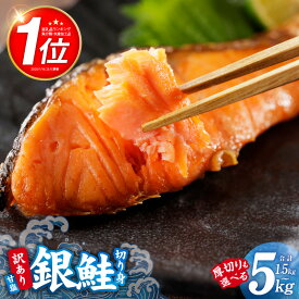 【ふるさと納税】総合1位 銀鮭 1.5kg 〜 5kg 定番 厚切り 訳あり 切り身 サイズ 不揃い 発送時期が選べる 定期便 塩分控えめ 焼くだけ 簡単便利 冷凍 魚 魚介類 ランキング 大好評 発送月 大阪府 泉佐野市 送料無料