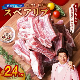 【ふるさと納税】【発送月が選べる】厚切り 国産 豚肩バラ 骨付き スペアリブ 2.4kg アウトドア キャンプ BBQ におすすめ 丸善味わい加工 氷温熟成×極味付け 氷温熟成豚 豚肉 熟成肉 氷温熟成 ふるさと納税オリジナル 限定 大阪府 泉佐野市 送料無料 肉の泉佐野 肉 普段使い
