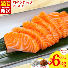 【ふるさと納税】最短翌日発送 アトランティックサーモン 選べる 内容量 600g ～ 6kg しらす ちりめん山椒 小分け 柵切り 刺身 海鮮丼 カルパッチョ 鮭 ノルウェー サーモン 魚介 海鮮 魚 海産物 訳あり サイズ不揃い おかず お取り寄せ 5営業日 大阪府 泉佐野市 送料無料