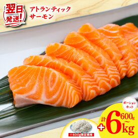 【ふるさと納税】最短翌日発送 アトランティックサーモン 選べる 内容量 600g ～ 6kg しらす ちりめん山椒 小分け 柵切り 刺身 海鮮丼 カルパッチョ 鮭 ノルウェー サーモン 魚介 海鮮 魚 海産物 訳あり サイズ不揃い おかず お取り寄せ 5営業日 大阪府 泉佐野市 送料無料