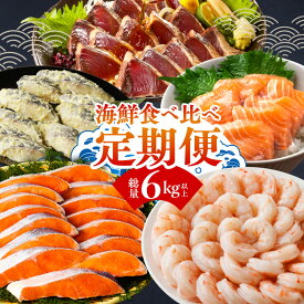 【ふるさと納税】海鮮 定期便 全5回 6kg以上 サーモン ブラックタイガー むきえび 銀鱈 西京漬け 銀鮭 鰹 おかず おもてなし 魚介類 冷凍 魚 人気 海鮮グルメ 海鮮料理 詰め合わせ 海鮮丼 刺身 焼き魚 晩酌 おつまみ 訳あり サイズ不揃い 大阪府 泉佐野市 送料無料
