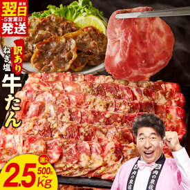 【ふるさと納税】ねぎ塩牛たん 最短翌日発送 訳あり 選べる 500g ～ 2.5kg ふるさと納税 牛タン ふるさと納税 牛たん 薄切り 成型 規格外 小分け 味付け 塩だれ 牛ハラミ 牛肉 冷凍 焼肉 BBQ 焼くだけ ストック 発送月 年内発送 肉の泉佐野 大阪府 泉佐野市 送料無料