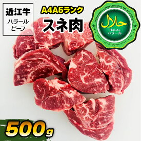 【ふるさと納税】近江牛A4A5ランク スネ肉 500g ハラルビーフ｜近江牛 ビーフ A4A5 ランク すね肉 [1170]