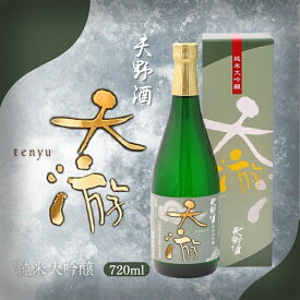 【ふるさと納税】天野酒純米大吟醸　天游　720ml　お酒 酒 父の日 プレゼント ギフト 贈り物 お中元 お歳暮 夏ギフト お土産 手土産 お酒 酒 清酒 アルコール 地酒 限定 食前酒 食後酒 濃厚 冷や ロック プレゼント 贈答 贈り物 お祝い 内祝い ご自宅用 ご家庭用 就職祝い