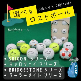 【ふるさと納税】【ご注文から6ヶ月以内の発送となります】ロストボール　6個×2　ブランドお選びください　(色・柄等指定できません) ゴルフ ゴルフボール ボール洗浄選別済み 練習用カラーボール カラフル 送料無料