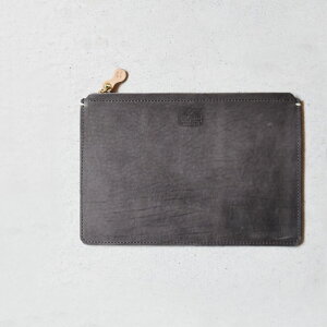 【ふるさと納税】Teha’amana Square pouch L テハマナ スクエアポーチ L スモーク (カラーをお選び下さい) 革 皮 雑貨 おしゃれ レザー 本革 こだわりの逸品 地域特産品 ギフト 自分用 人気 おすす