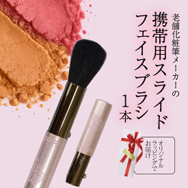 【ふるさと納税】 携帯用 スライド フェイスブラシ メイクブラシ 持ち運び 旅行用 に便利 プレゼントにもおすすめ 贈り物 プレゼント 贈答品 記念品 ギフト 美容 大阪府 松原市
