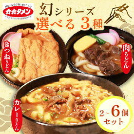 【ふるさと納税】 メディアでも紹介!! 単品 セット 選べる 幻の カレーうどん 肉うどん きつねうどん うどん 2~6食 オオタメン 太田製麺所 製麺所 個包装 簡単調理 冷凍 めん 麺 2~6人前 できたて こだわり 大阪府 松原市
