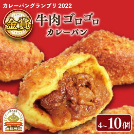 【ふるさと納税】 カレーパン 牛肉 ゴロゴロ 金賞受賞 グランプリ 冷凍 パン お取り寄せ 惣菜パン お肉 人気 おすすめ セット 詰め合わせ 個包装 小分け 温めるだけ 4個 6個 10個 セット 国産 グルメ おやつ パンセット 大阪府 松原市