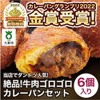 カレーパン 6個 牛肉 ゴロゴロ グランプリ 金賞受賞 | パン 食品 美味しい 冷凍 お取り寄せ 国産 送料無料 人気 おすすめ 小分け 個包装 グルメ 肉 お肉 温めるだけ セット 詰め合わせ 5000円 ふるさと納税