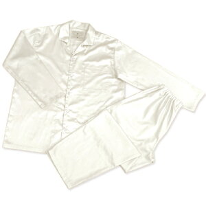 【ふるさと納税】【シングル】プレミアムカバー掛・敷・枕&パジャマ(男女兼用Lサイズ)4点セット 色:パールホワイト【1215866】