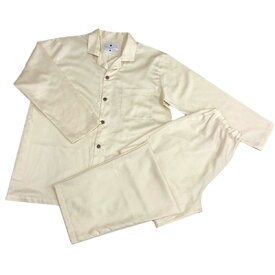 【ふるさと納税】パジャマ(男女兼用XSサイズ)&ダウンピロー(羽毛枕)&ピローケース2枚　カラー　サンド【1217425】