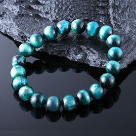 【ふるさと納税】マリンブルータイガーアイブレスレット【配送不可地域：沖縄県】【1568449】