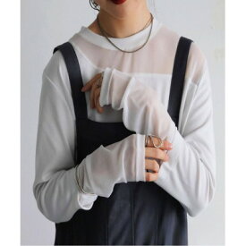 【ふるさと納税】【ANTIQUA/アンティカ】シアー切り替え トップス (PN-00545-03-Regular)【1639344】