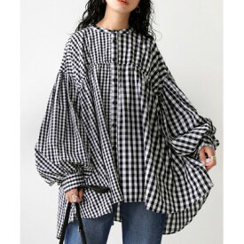 【ふるさと納税】【ANTIQUA/アンティカ】チェック柄シャツ 長袖 黒(PY-00759-05-Onesize)【1639311】
