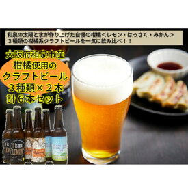 【ふるさと納税】大阪府和泉市産かんきつ(レモン・はっさく・みかん)を使用したクラフトビール 330ml 6本セット【配送不可地域：離島】【1682679】