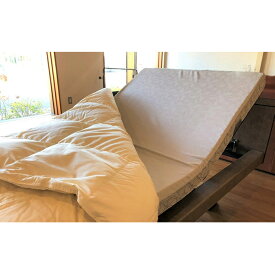 【ふるさと納税】羽毛布団 合掛け カバー セット 介護サイズの合掛け羽毛ふとん＋和晒しガーゼで作ったカバー グリーンのセット 寝具 掛け布団 羽毛 ガーゼ 布団 ふとん