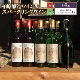 【ふるさと納税】ワイン 柏原醸造ワイン 赤 白 辛口 ＆人気の スパークリングワイン 合計 9本 セット お楽しみ 詰め合わせ スパークリング 酒 お酒 赤ワイン 白ワイン 国産 アルコール