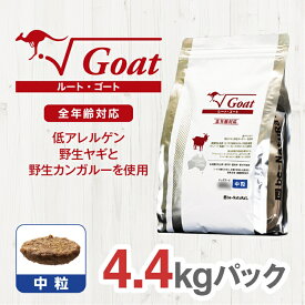 【ふるさと納税】 ドライドッグフード　ルート・ゴート　中粒 4.4kg ペット 犬【低アレルゲン 野生ヤギ カンガルー使用 グルテンフリー 酵素加水分解 栄養バランスフード お中元 お歳暮 父の日 母の日 ギフト用 大阪府 門真市 】