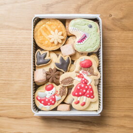 【ふるさと納税】【贈答品】ぽるぽる時代の恐竜缶 缶から飛び出してきそうなかっこいい恐竜のアイシング入り#08【1377500】