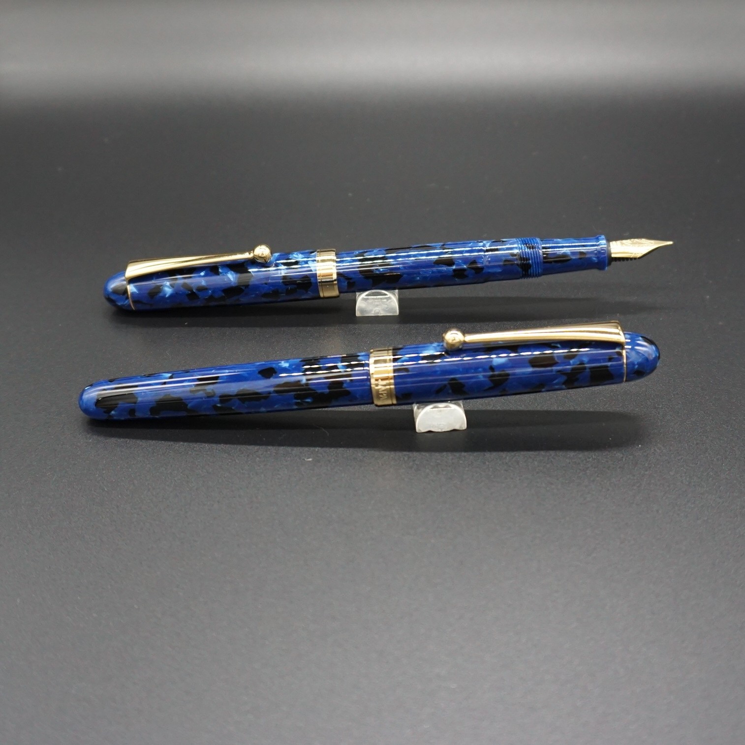 在庫あり 即納】【在庫あり 即納】(ブルー)「大西製作所」本格手作り 万年筆 Ｆ１４００ AJ-42 筆記具