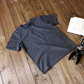 【ふるさと納税】東大阪繊維研究所 ペルー超長綿アイレット襟 レディースTシャツ M DarkGrey