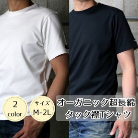 【ふるさと納税】東大阪繊維研究所 オーガニック 超長綿 タック襟Tシャツ (HOFI-021) M-2L ホワイト/ブラック