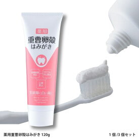 【ふるさと納税】 薬用重曹卵殻はみがき 120g 【 歯磨き粉 歯周病予防 美容 口臭ケア 歯垢除去 虫歯予防 口臭 デンタルケア ハミガキ粉 歯ブラシ オーラルケア 口腔ケア 一人暮らし 】