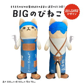 【ふるさと納税】BIGのびねこ 〈東大阪市ふるさと納税限定デザイン〉【 のびねこ BIGサイズ 限定 もちもち のびのび 素材 マスコット キャラクター 送料無料 】