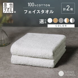 【ふるさと納税】選べる カラー！【泉州タオル】吸水力と肌触りが自慢のデイリーユースフェイスタオル 2枚【配送不可地域：北海道・沖縄・離島】